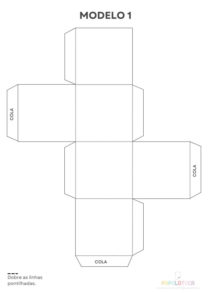 Modelo 1 - Caixinha Molde