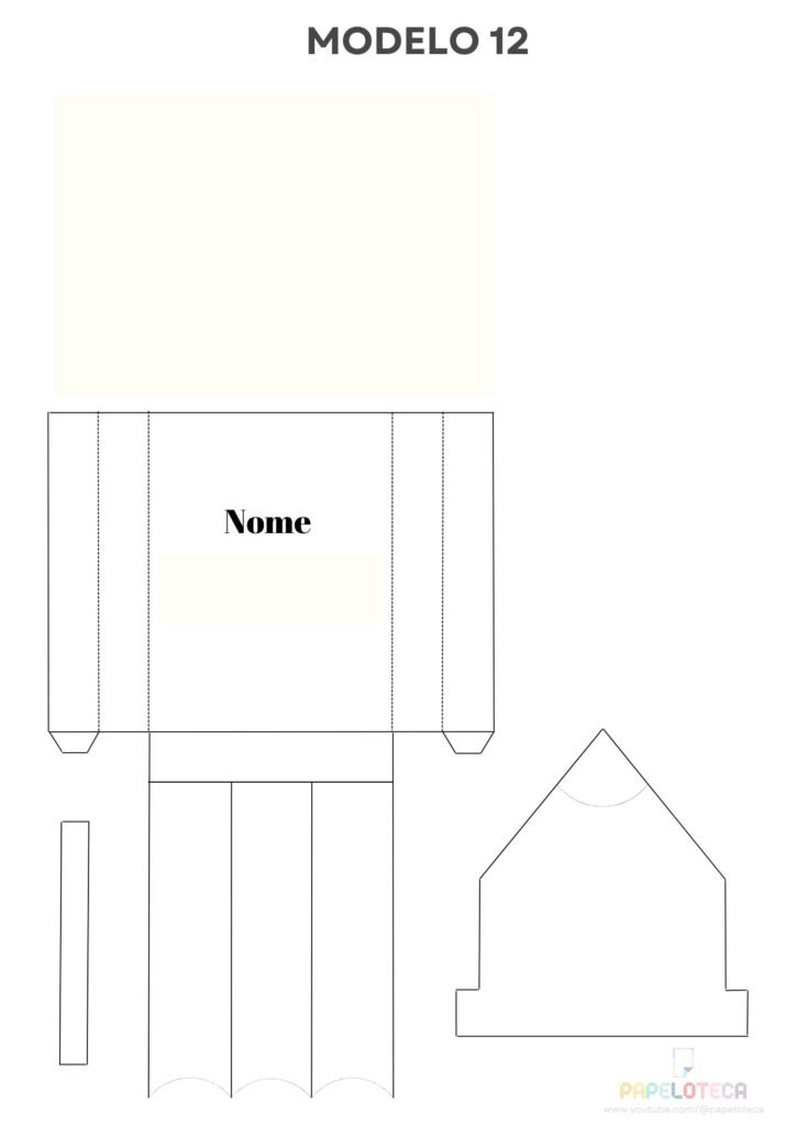 Modelo 12 - Caixinha Molde