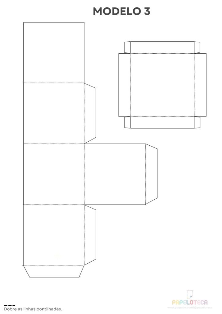 Modelo 3 - Caixinha Molde