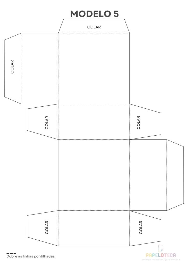 Modelo 5 - Caixinha Molde