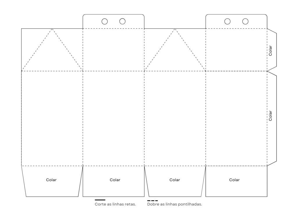 Caixa Milk - Molde para imprimir