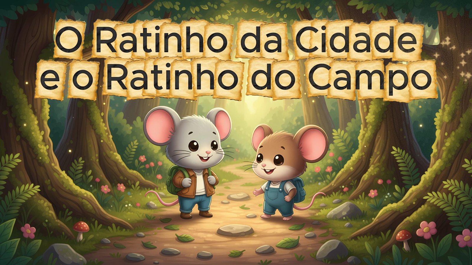 História Infantil - O ratinho da Cidade e o Ratinho do Campo