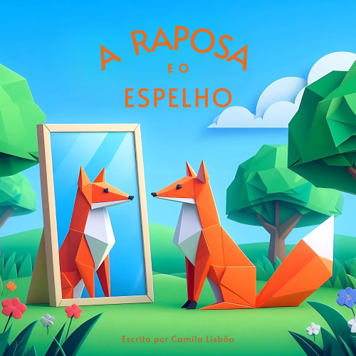 A raposa e o espelho – história infantil para ler e aprender