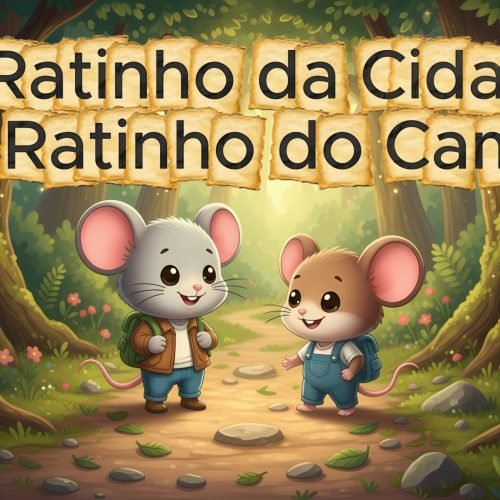 História Infantil - O ratinho da Cidade e o Ratinho do Campo
