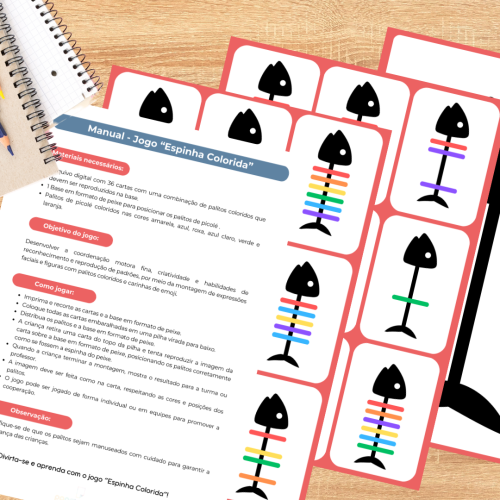Jogo Educativo Espinha Colorida