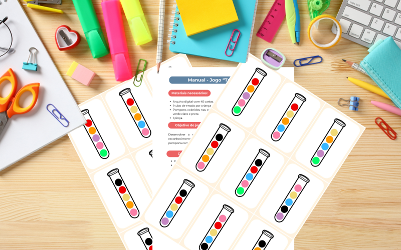 Jogos Educativos Tubo das Cores